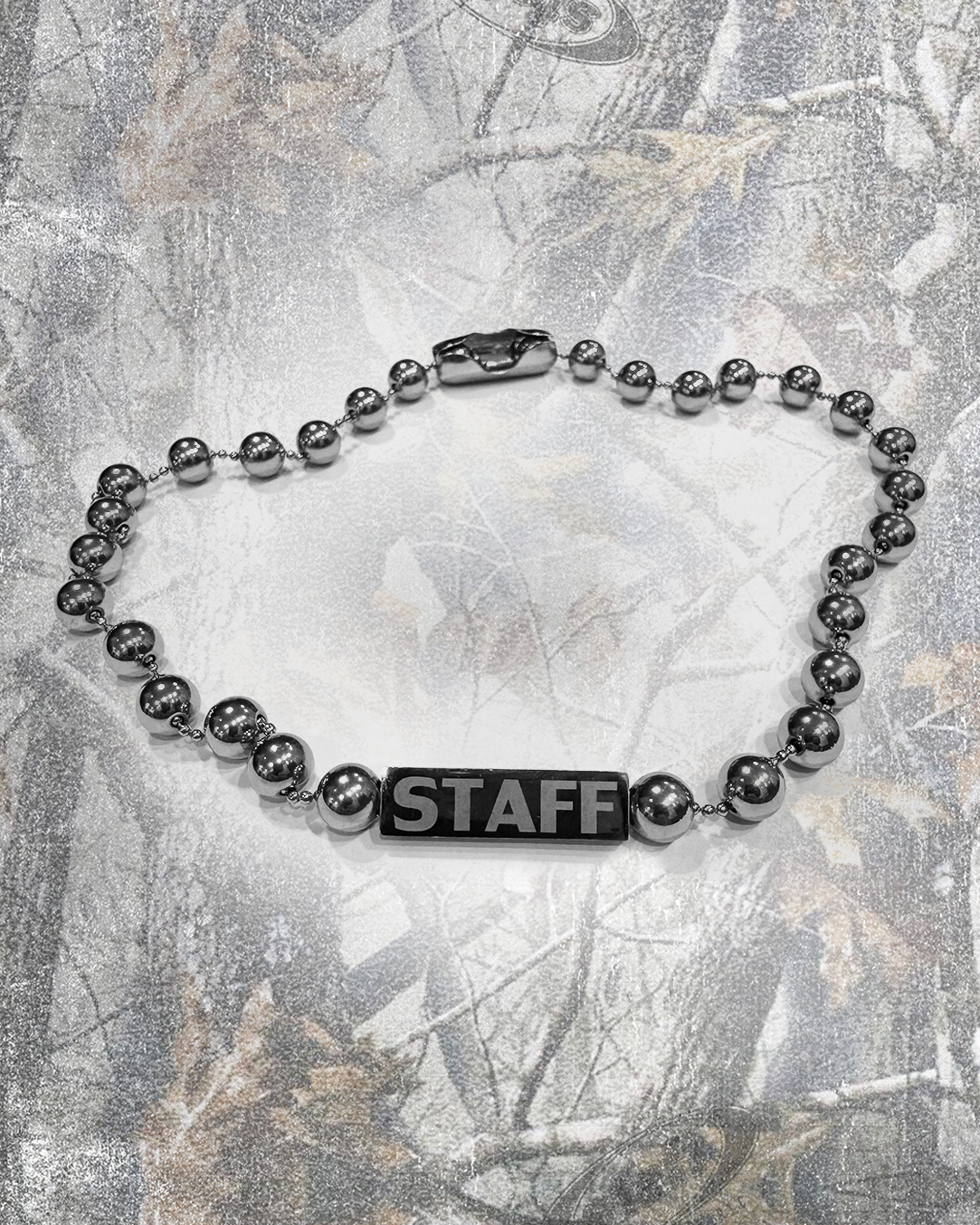 STAFF BALL CHAIN CHOKER (SILVER)