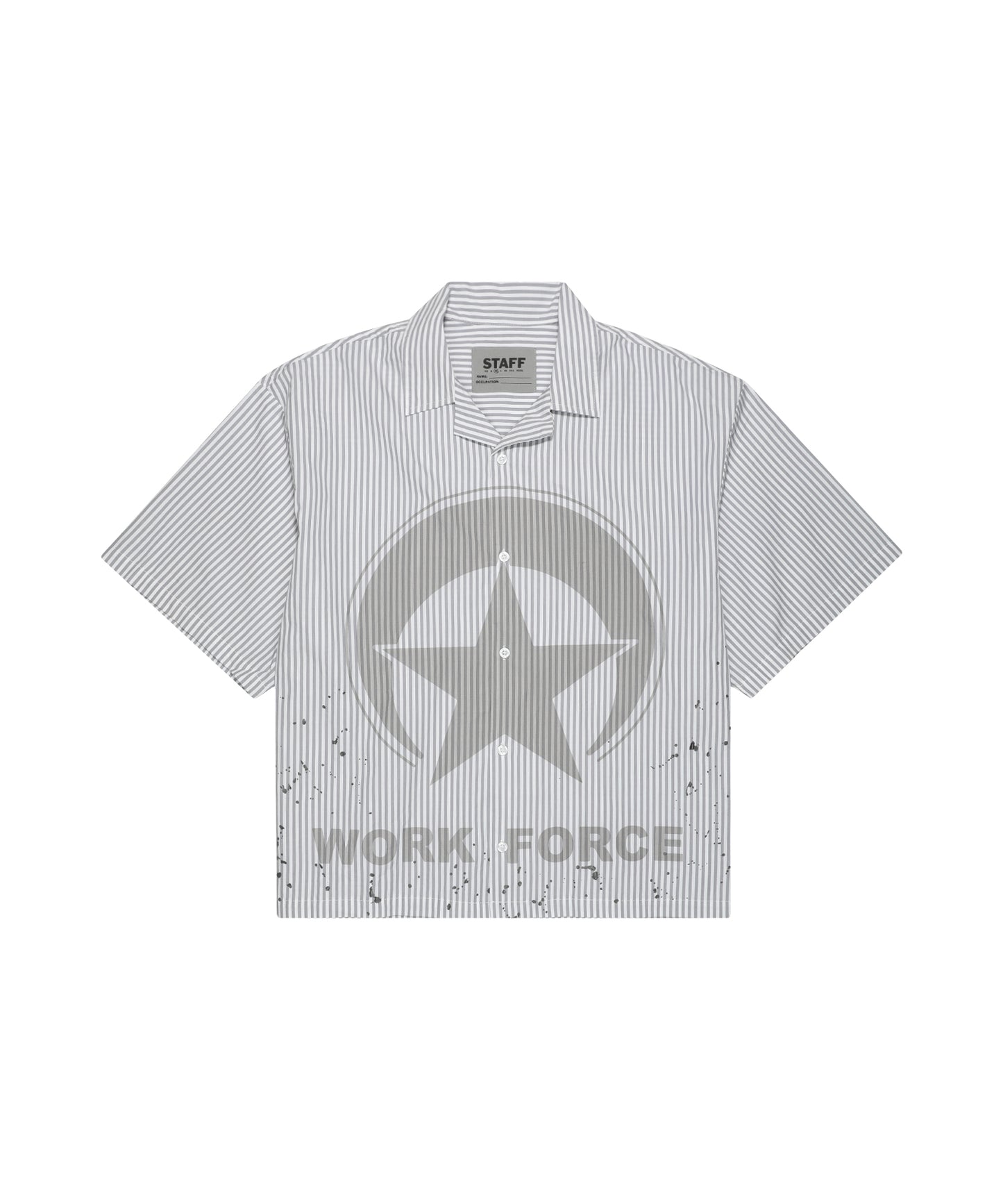 BAD BUSINESS CROP BUTTON DOWN (MULTI)