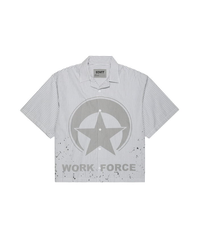 BAD BUSINESS CROP BUTTON DOWN (MULTI)