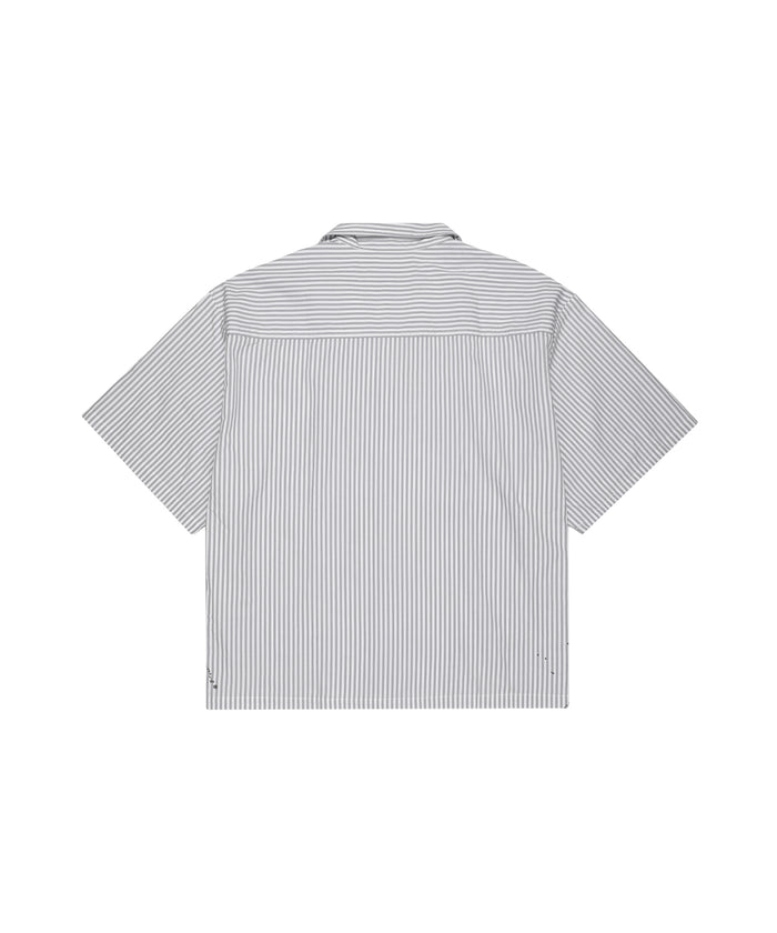 BAD BUSINESS CROP BUTTON DOWN (MULTI)