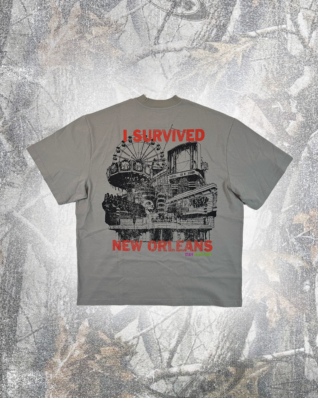 I SURVIVED JAZZLAND TEE (CEMENT GREY)