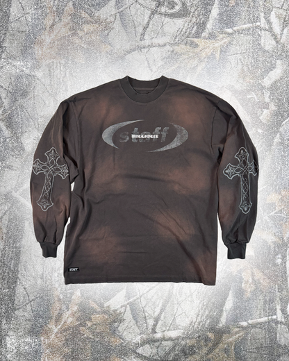 SURVIVORS GUILT LONG SLEEVE (ACID WASH GREY)