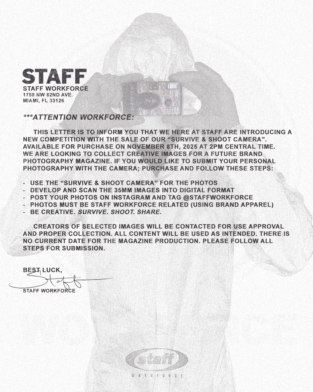 SURVIVE & SHOOT CAMERA