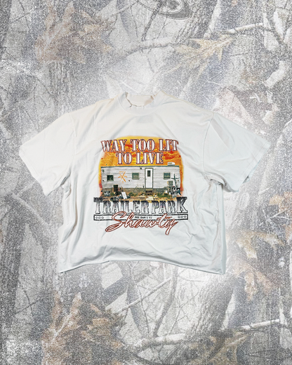 TRAILER PARK SHORTY TEE (WHITE)